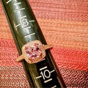 Fragrant Jewels Rose and Gold Sparkle Ring